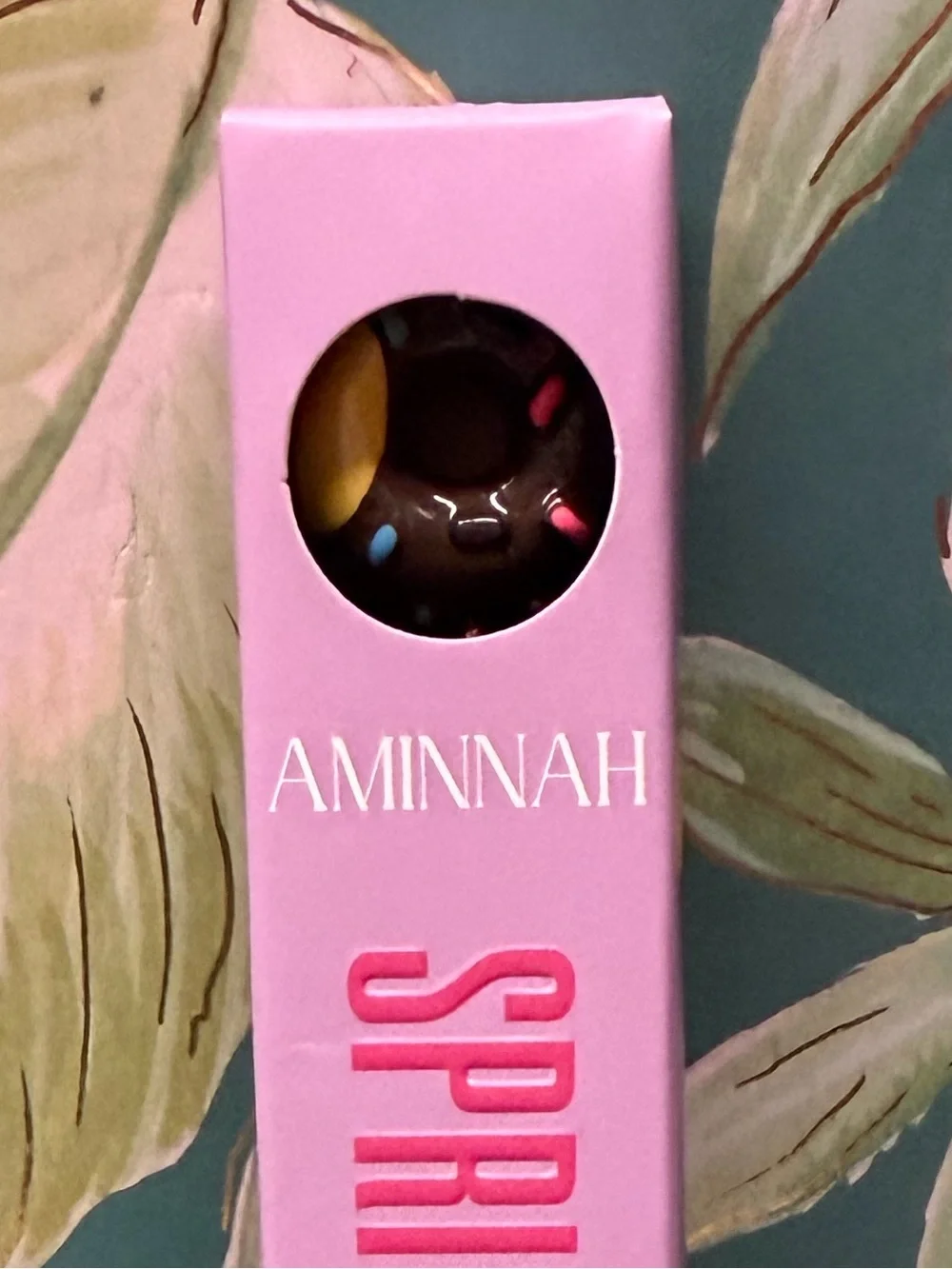 Aminnah Sprinkle Donut Body Butter Spoon Chocolate Brown NIB